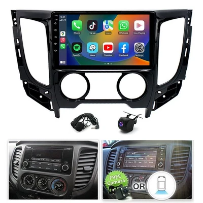 4+64GB 9“ For Mitsubishi Triton 2015-2019 CarPlay Android 13 Auto Head Unit - image 1 of 4