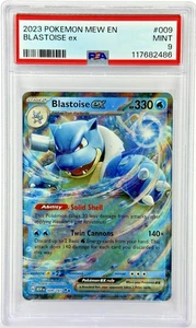 PSA 9 MEW EN Blastoise ex #9 - 2023 Sv: Scarlet & Violet 151 009/165 - Imagen 1 de 1