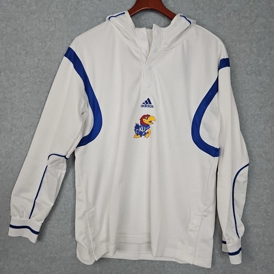 Adidas Kansas Jayhawks PE/TE Basketball Shooting Shirt Men's Large HN7658