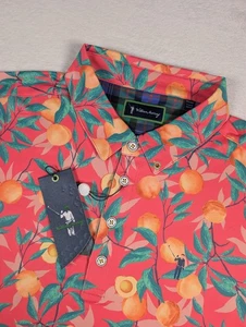 William Murray That's A Peach Poloshirt Herren Medium AOP Golf Performance Neu mit Etikett... - Bild 1 von 9