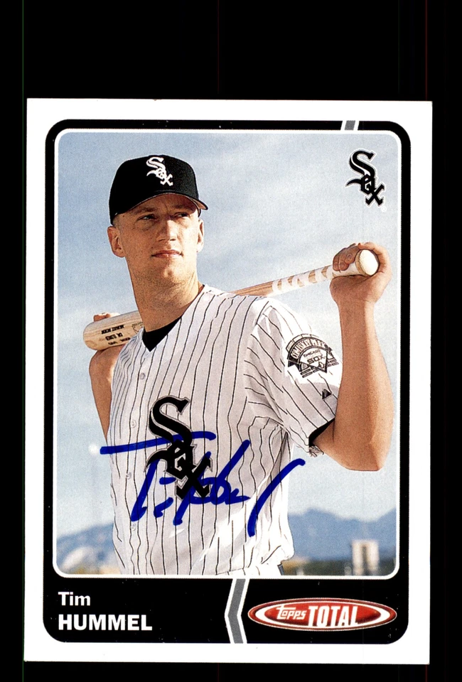 Signed Baseball Card Auto Tim Hummel 2003 Topps Total #237 Chicago White Sox - Image 1 of 2