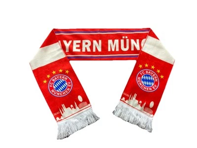 Bayern Munchen Soccer Scarf. Quality Print FC Bayern Munich Scarf Banner