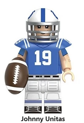Johnny Unitas Baltimore Colts Football Building Block Mini Figure - Image 1 of 2