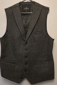 Mens Grey Waistcoat Jeff Banks 38 Inch Chest Excellent Condition - Picture 1 of 4