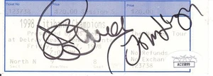 JIMMY CONNORS & JOHN LLOYD Signed 2x5 Ticket 1998 Champions JSA AC55899 - Picture 1 of 1