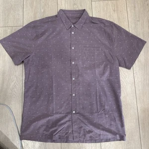 Vuori Bridge Hemd Herren 2XL Rot Geometrisch Kurzarm Knopfleiste Erwachsene V184 - Bild 1 von 9