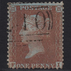B8_11 GB QV 1855 1d RED-BROWN PLATE 12 C6(1) FI GU DEAL 240 - Picture 1 of 2
