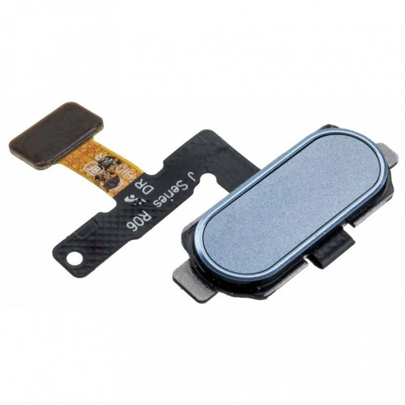 HOME BUTTON FOR SAMSUNG GALAXY J5 J530 J7 2017 J730F FLEX CABLE FINGERPRINT BLUE - Image 1 of 1