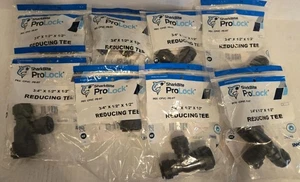 SharkBite ProLock Push-to-Connect Reducing Tee Fitting Plastic 8pcs NEW - Picture 1 of 4
