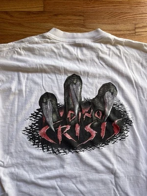 Vintage Dino Crisis Capcom Playstation PS1 Gaming Promo Size XL N64 Japan 90s - Image 1 of 4