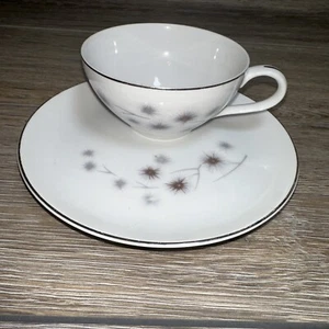 VINTAGE MCM CREATIVE STARBURST FINE CHINA 1014 TASSE & UNTERTASSE SET - Bild 1 von 10