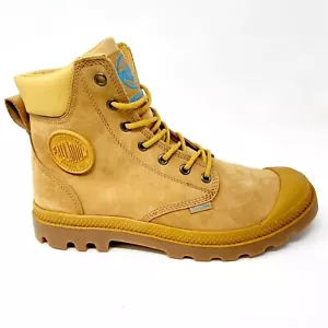 Palladium Pampa Cuff WP LUX Amber Gold Womens Size 9.5 Boots 73231 222 - Picture 1 of 5