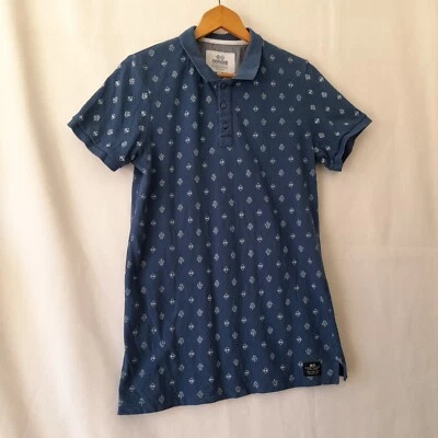 Camisa Polo Cross Hatch Series Fiftyfive Para Hombres Azul Marino Manchada Talla M Algodón Foto 1 de 4