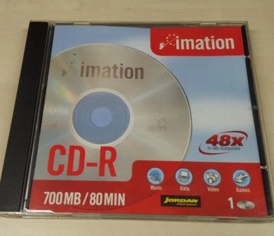 imation Blank Disk - CD-R 700MB/80Min 48X 1x-48X Compatible - Image 1 of 4