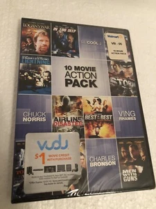 10-Movie Action 2 DVDs LL Cool J Chuck Norris Ving Rhames Charles Bronson Sealed - Picture 1 of 2