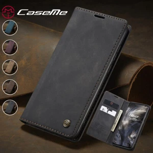 For OnePlus 7/8 Pro/8T/Nord/11/12/13 Magnetic Wallet Case Leather Flip Cover - Picture 1 of 29