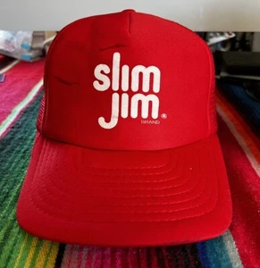 De colección Años 80 90 Delgado Jim Carne Snacks Snapback Sombrero Camionero Gorra de Béisbol Cecina - Imagen 1 de 7