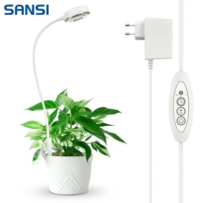 LED Pflanzenlampe Vollspektrum Hydroponik Dimmbar 10W Timer 5000K 220V CE - Bild 1 von 4