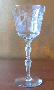 Libbey Rock Sharpe Salon 1023 Stem Lattice Bow Clear 6 ¾” Wine Goblet(s) - Picture 1 of 5