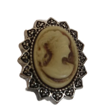 Gingersnap Cameo Charm Button Interchangeable For Snap Jewelry Bracelet Necklace - Image 1 of 4