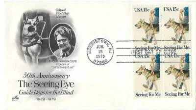 2 '79 FDCs Seeing Eye Dogs B4 on ArtCraft and Andrews Cachet SC#1787 - Image 1 of 3