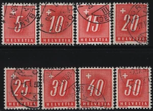 #SVI (06071) Svizzera 1938 Segnatasse (N°67A/74A) - Imagen 1 de 1