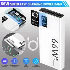 30000mAh Power Bank 66W - Super Fast Charging PD 20W - External Battery Charger. - Picture 1 of 13