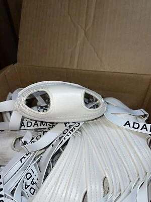 Vintage ADAMS 4 Point Low Hook Up Vinyl Soft Cup Adult Football Helmet Chinstrap