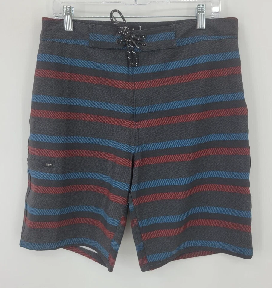 Pantalones Cortos Tavik Para Hombres 34 Bañador Board Shorts Coloridos Rayas Exterior Playa Foto 1 de 4