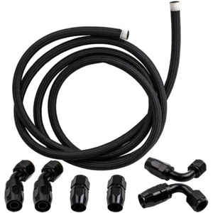 AN10 Tubo Carburante Olio Tubo Gas Linea Oil Fuel Line Swivel Hose End 20FT Kit - Afbeelding 1 van 12