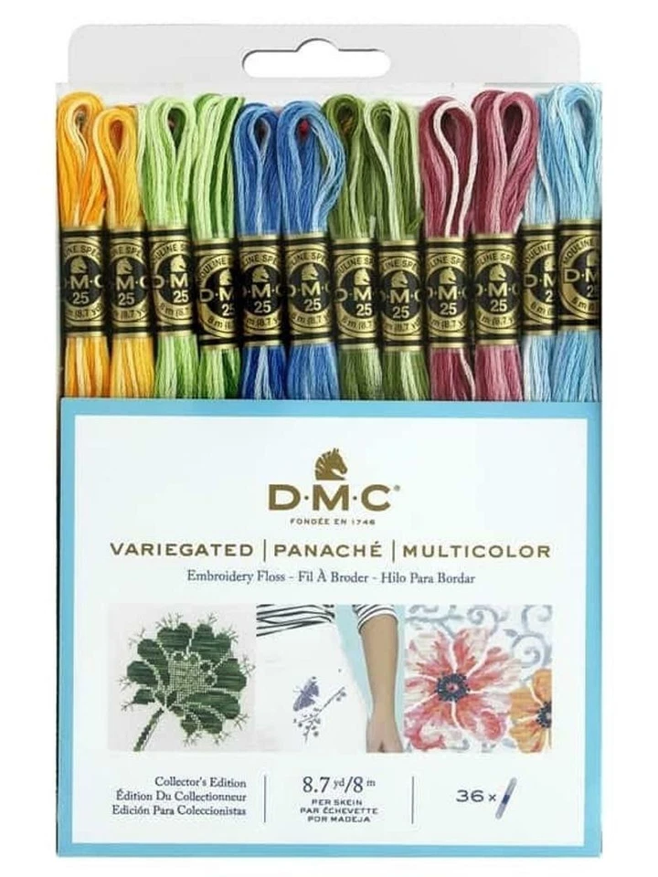 DMC F25pk36 Variegated Embroidery Floss Assorted 36pack
