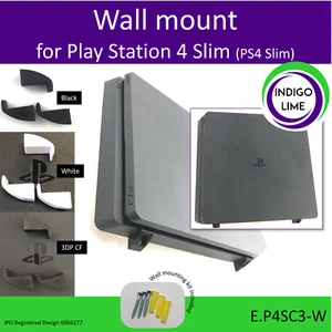 Soporte de montaje en pared PlayStation 4 Slim (PS4 Slim). Hecho en el Reino Unido por nosotros - Imagen 1 de 9