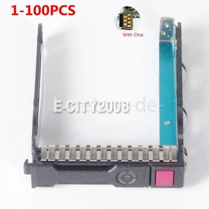 Caddy plateau disque dur HP 651687-001 2,5" SFF DL380 DL380p DL360p DL360 DL180 Gen8 Gen9 - Photo 1/11