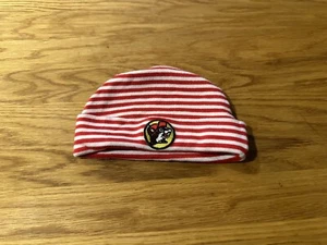 Buc-ees Bucees Red Striped Newborn Baby Winter Knit Beanie Hap Cat - Picture 1 of 2
