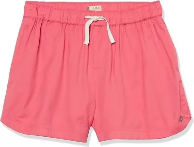 ROXY GIRLS UNA MATTINA BEACH SHORTS STRAWBERRY PINK TWEEN SIZE 16 XXL - Image 1 of 3