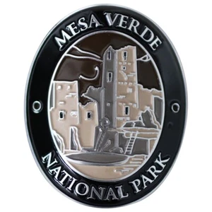 Mesa Verde National Park Walking Stick Medallion Colorado Aluminum Hiking Badge - Picture 1 of 2