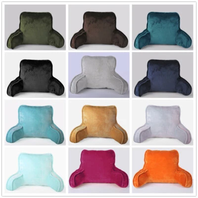 HOME SOFT THINGS Super Soft Plush Backrest Pillow Bed Cushion Support Reading Back Rest Arm Chair