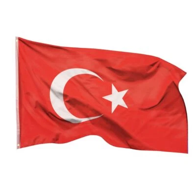 Fahne Flagge Türkei Bayrak 150X90cm Türkische Flaggen Türkiye Bayragi Fahnen - Bild 1 von 4