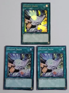 YuGiOh 1st Destiny Draw 1 x Ultra LEHD-ENA17 2 x Super DESO-EN014 Raro Casi Nuevo - Imagen 1 de 17