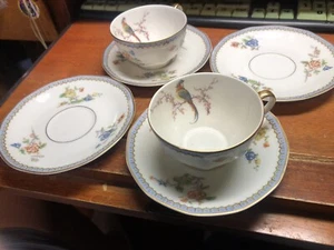 Haviland Limoges France Paradise Tassen und Untertassen 2 Tassen 4 Untertassen - Bild 1 von 5