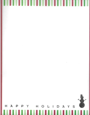 Designer Foil Snowman w/Happy Holidays Design Heavyweight Premium Printer Paper - Image 1 of 3