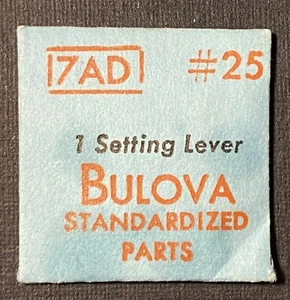 Bulova #25 Setting Lever 7AD Wristwatch Parts Watch Repairs - Picture 1 of 1