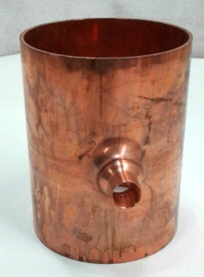 Mueller W40191 Streamline WT-600 Copper Reducing Tee 4"C x 4"C x 1/2"C TEE - Image 1 of 4