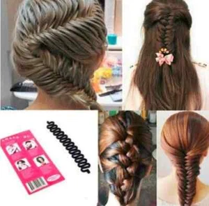 Women's Hair Styling Set -Fashion Accessories, Bun Maker, Braid Tool, Clip Stick - Picture 1 of 21