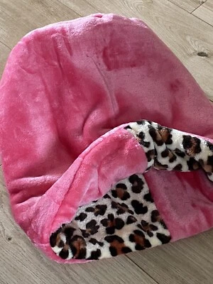 SACO DE LUJO ACURRUCADO PIEL SINTÉTICA ROSA SND ESTAMPADO ANIMAL Foto 1 de 4