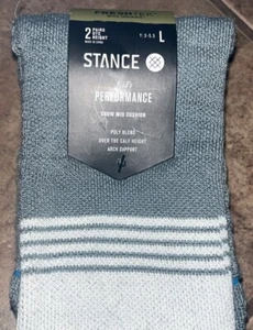 Stance Freeton Snow Kids 2 Pk Teal-NWT Youth Large 3-5.5 - Picture 1 of 3