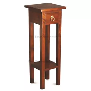 Small Timber Table, W30xH82cm, Lamp Table, Light Pec, Corner Table, Plant Stand. - Picture 1 of 2