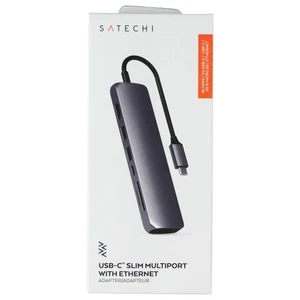 SATECHI USB-C Slim Multi-Port Adapter mit Ethernet - Space Grau (ST-UCSMA3M) - Bild 1 von 2