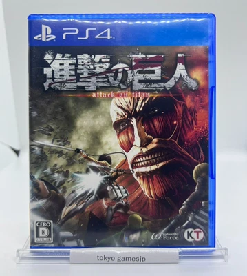 USED PS4 PlayStation 4 Attack on Titan Shingeki no Kyojin Koei Tecmo JAPAN - Image 1 of 3