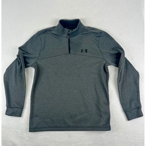 Under Armour Mens Pullover Gray Quarter Zip Long Sleeve Shirt Large L - Picture 1 of 8